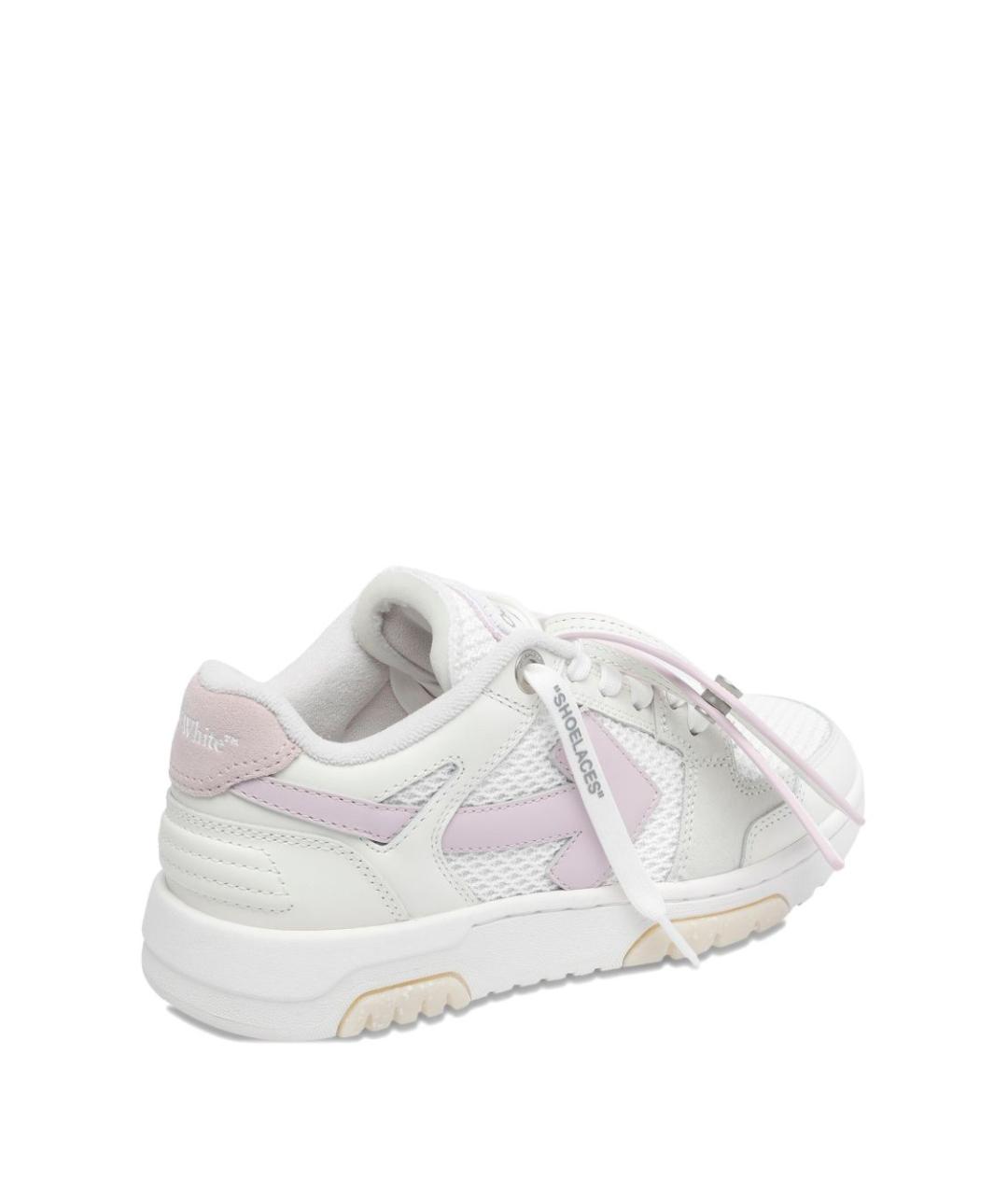 OFF-WHITE Белые кожаные кеды, фото 3