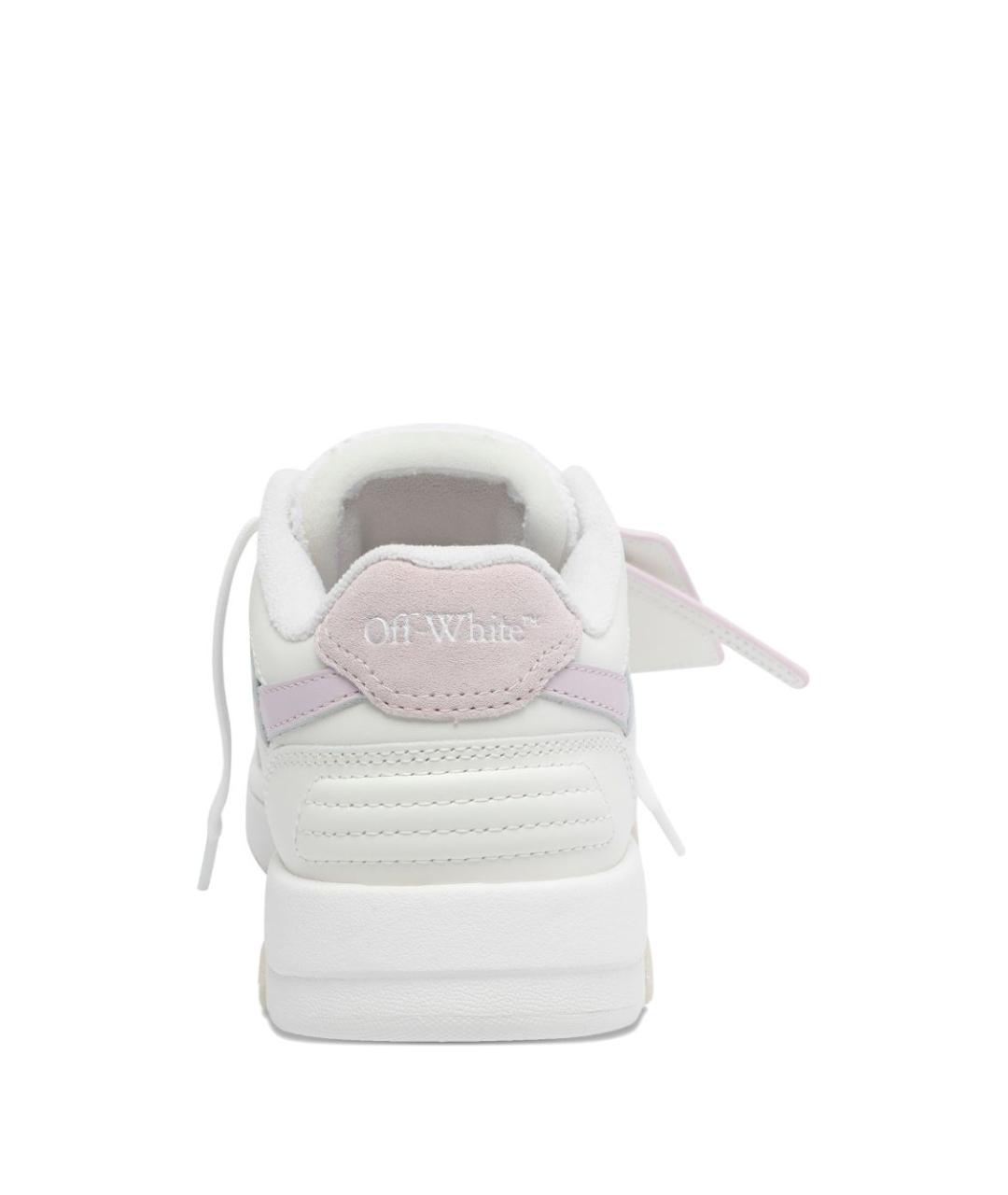 OFF-WHITE Белые кожаные кеды, фото 4