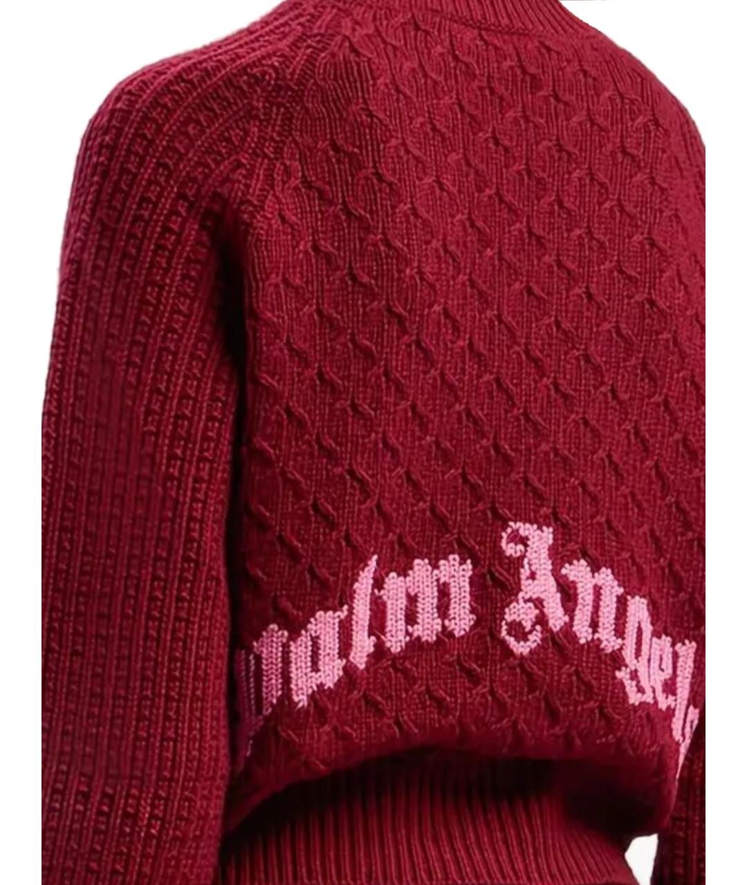 PALM ANGELS Красный шерстяной джемпер / свитер, фото 3