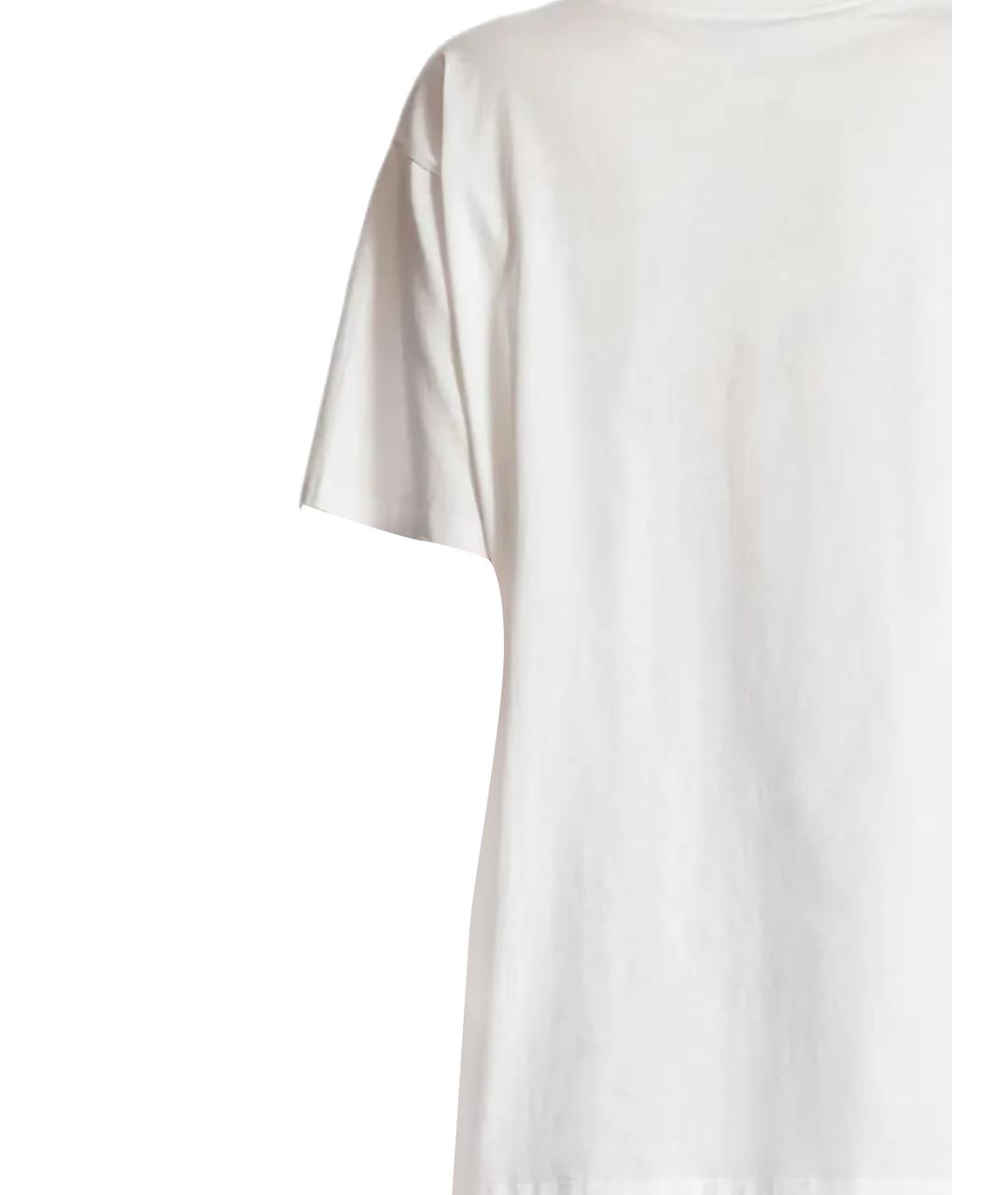 BALMAIN Белая хлопковая футболка, фото 3