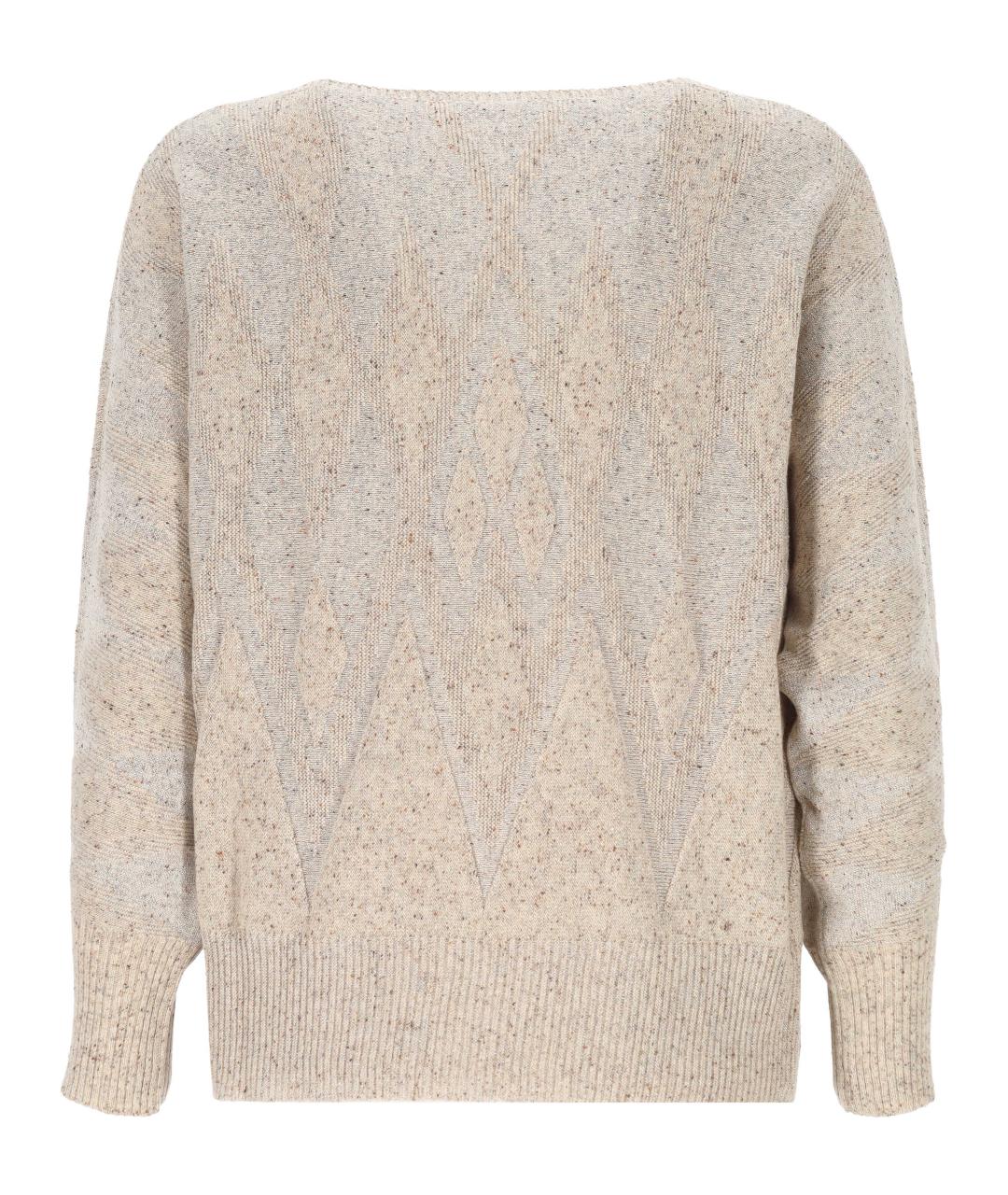 D.EXTERIOR Бежевый шерстяной джемпер / свитер, фото 3