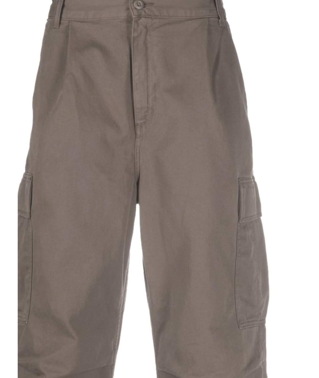 CARHARTT WIP Серые хлопковые повседневные брюки, фото 2