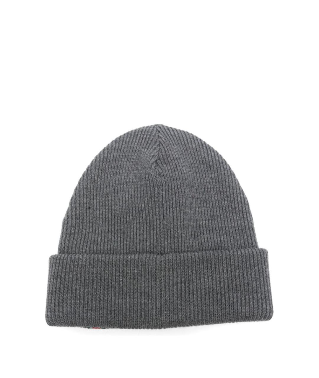 GUCCI Серая шерстяная шапка, фото 3