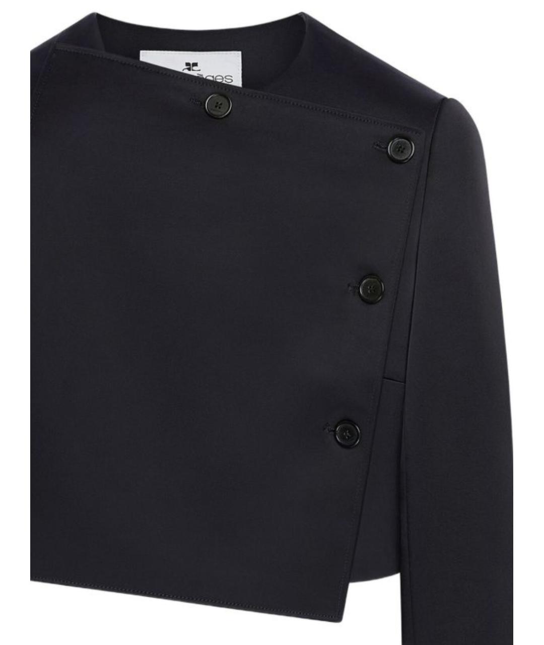 COURREGES Черный полиэстеровый жакет/пиджак, фото 2