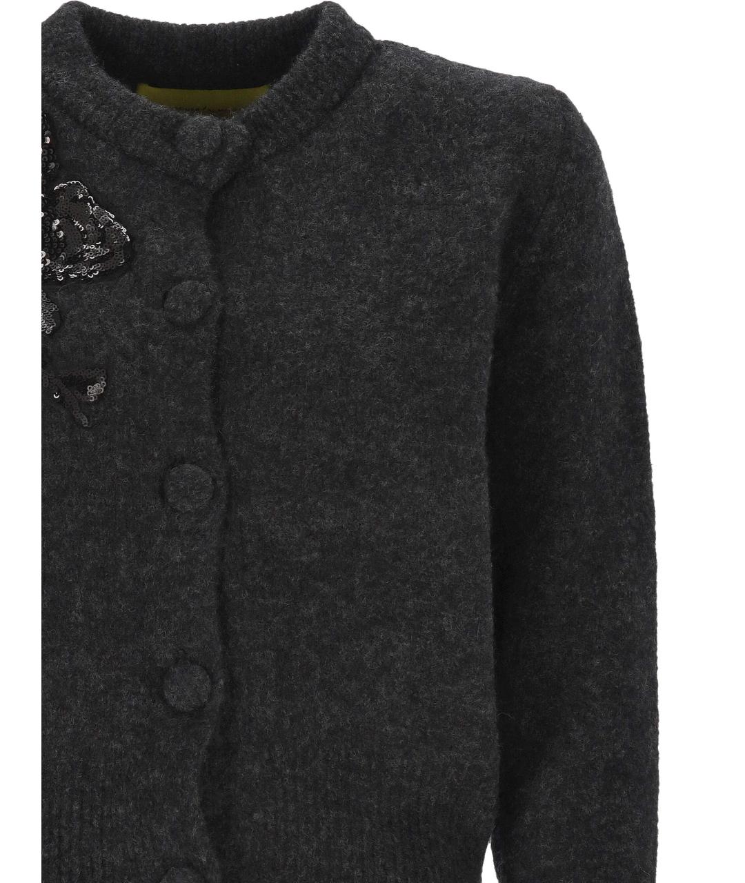 MARQUES' ALMEIDA Черный шерстяной кардиган, фото 2