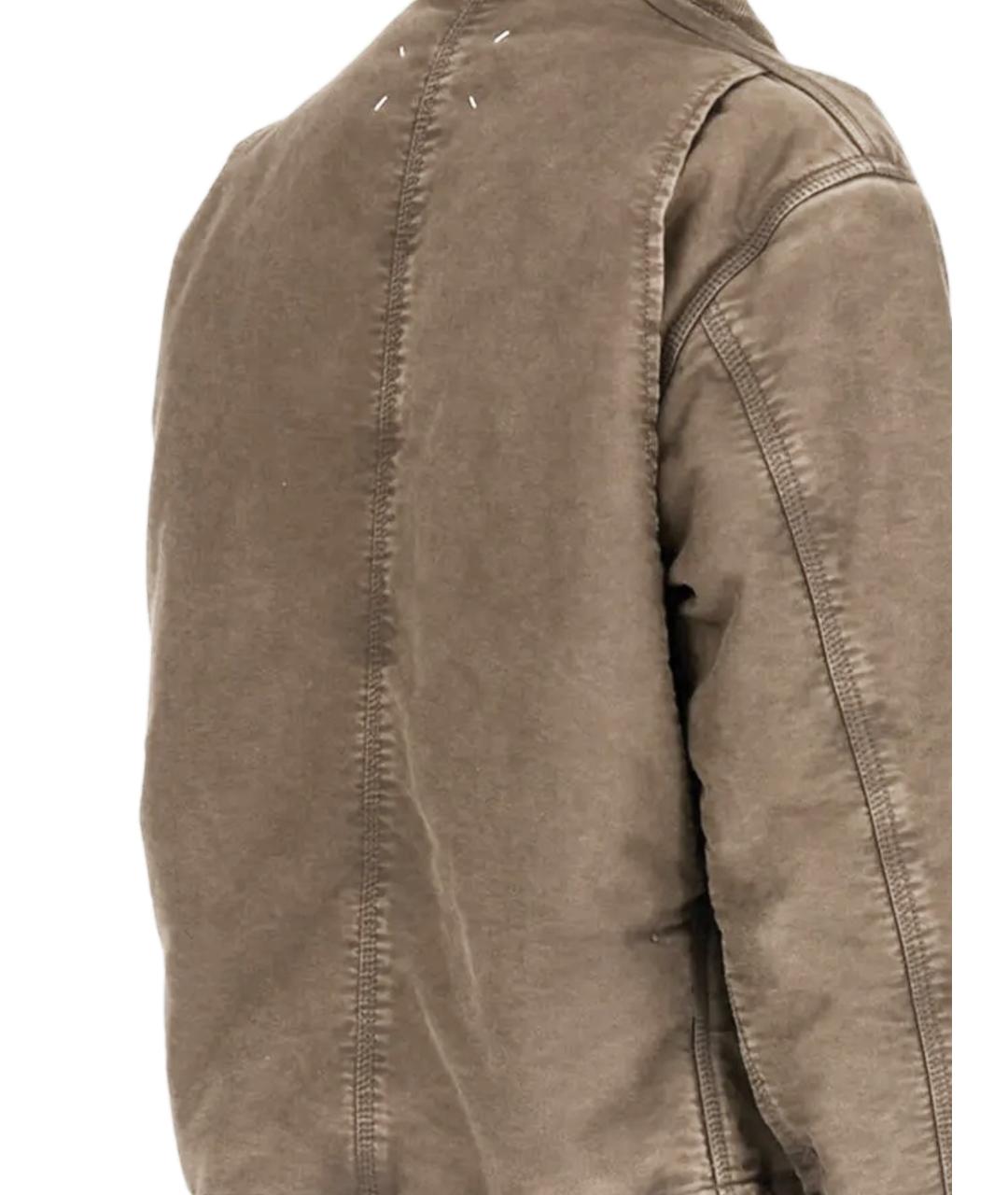 MAISON MARGIELA Бежевая хлопковая куртка, фото 3