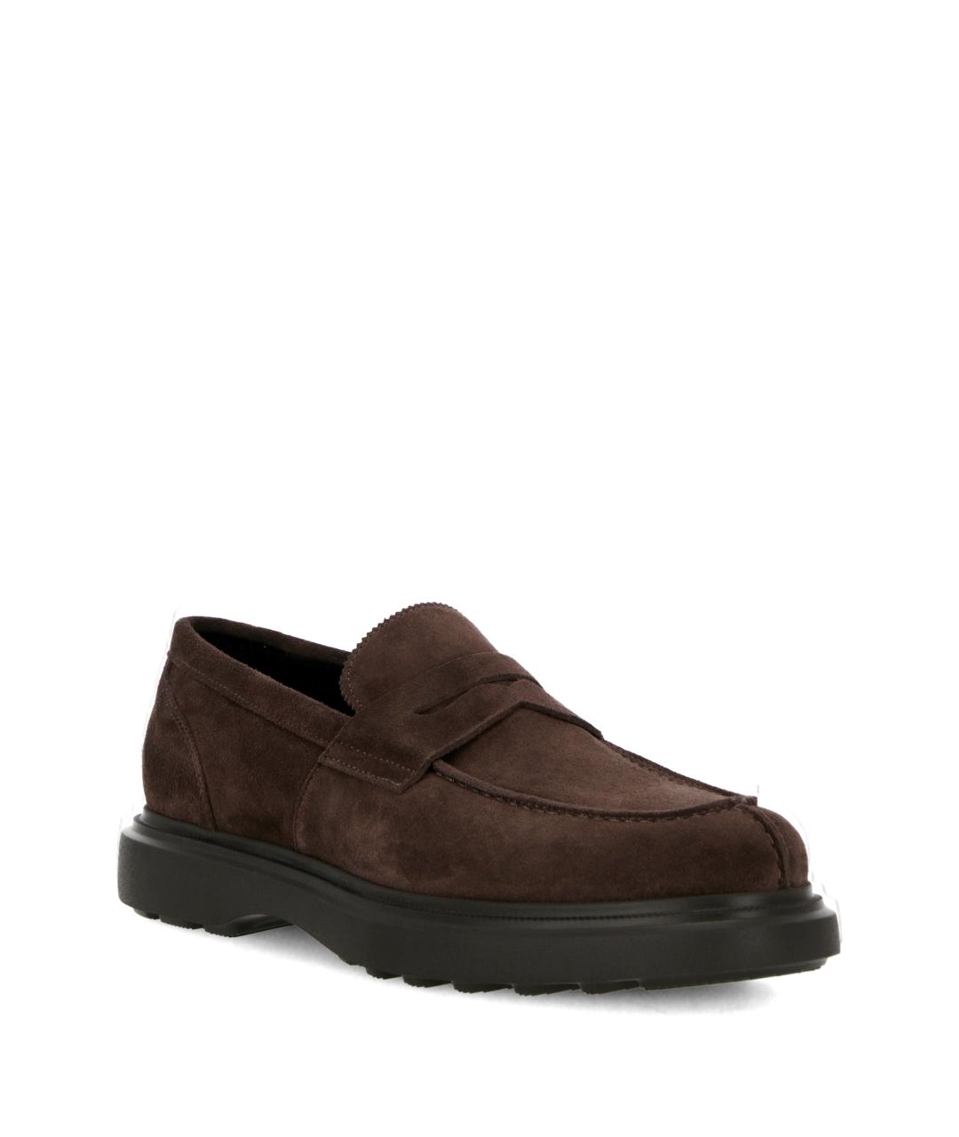 STUART WEITZMAN Коричневые замшевые лоферы, фото 2