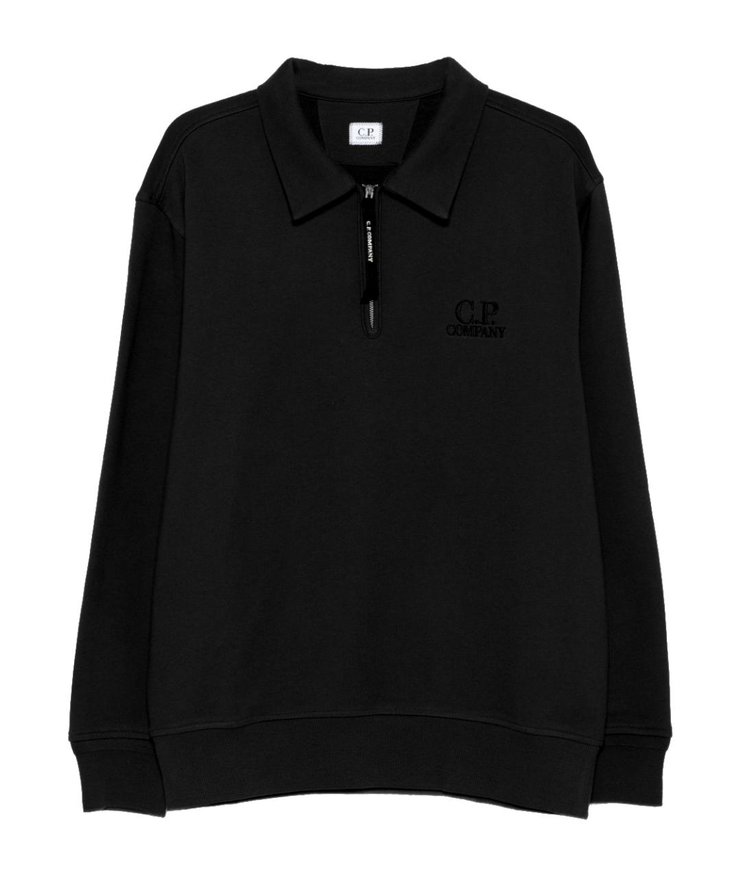 CP COMPANY Черный хлопковый джемпер / свитер, фото 1