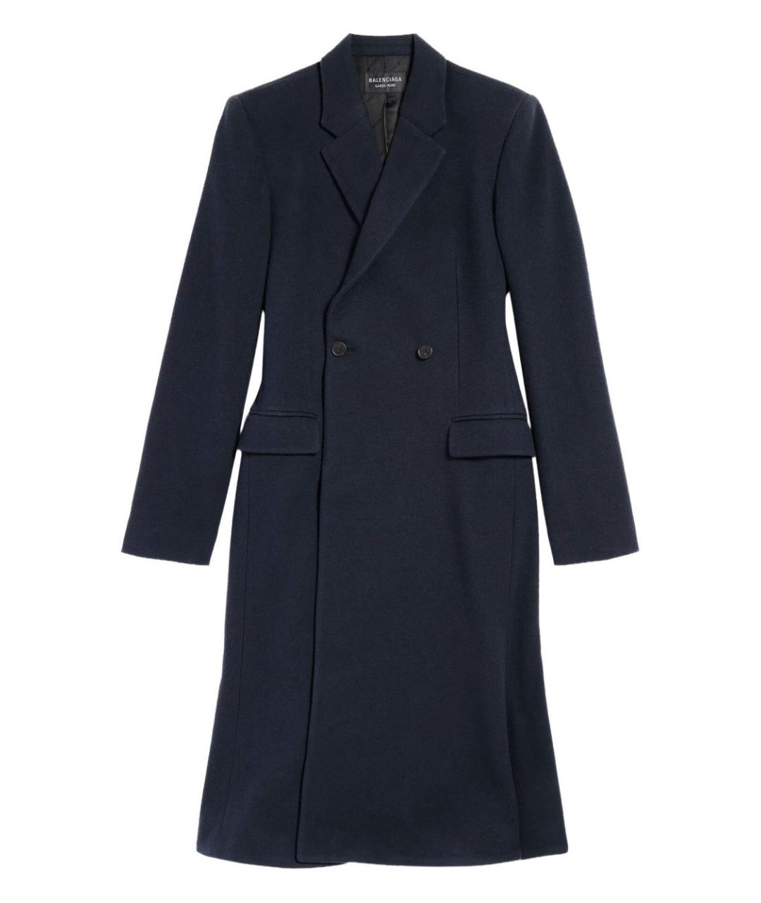 BALENCIAGA Синее пальто, фото 1