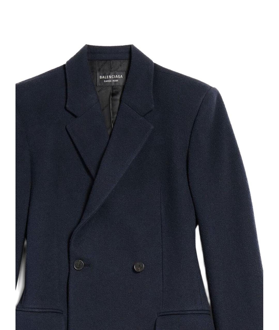 BALENCIAGA Синее пальто, фото 2