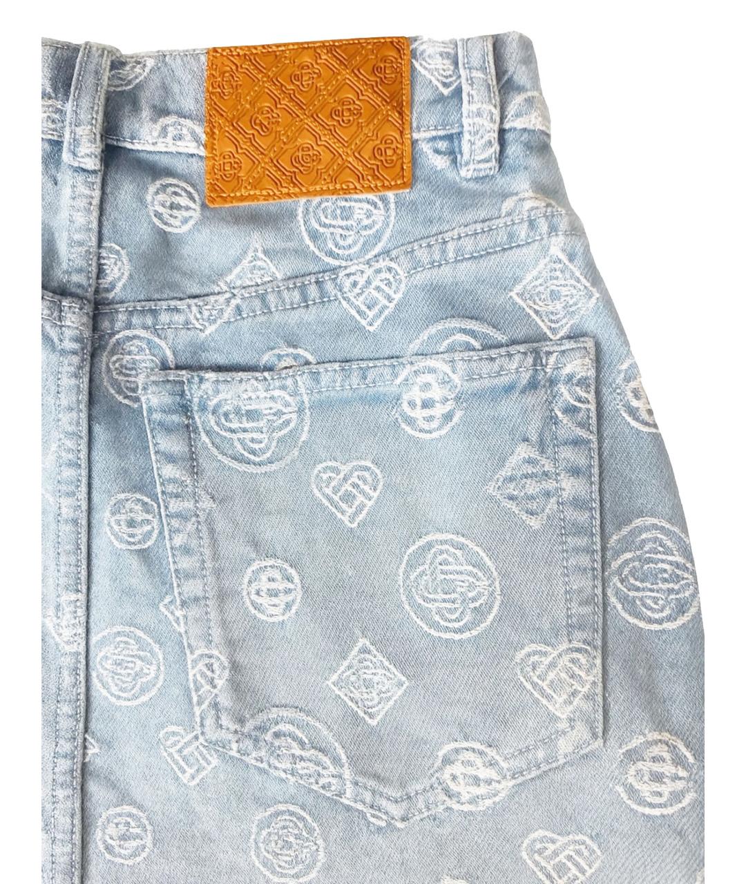 CASABLANCA Голубые хлопковые шорты, фото 3