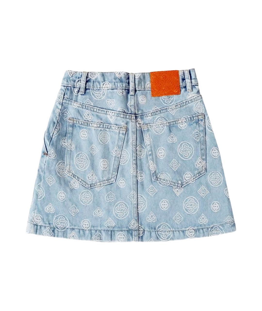 CASABLANCA Голубые хлопковые шорты, фото 2