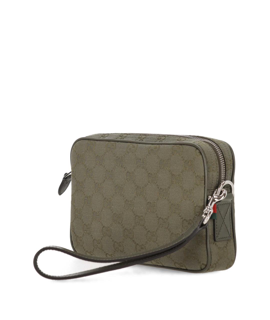 GUCCI Зеленая тканевая сумка на плечо, фото 2