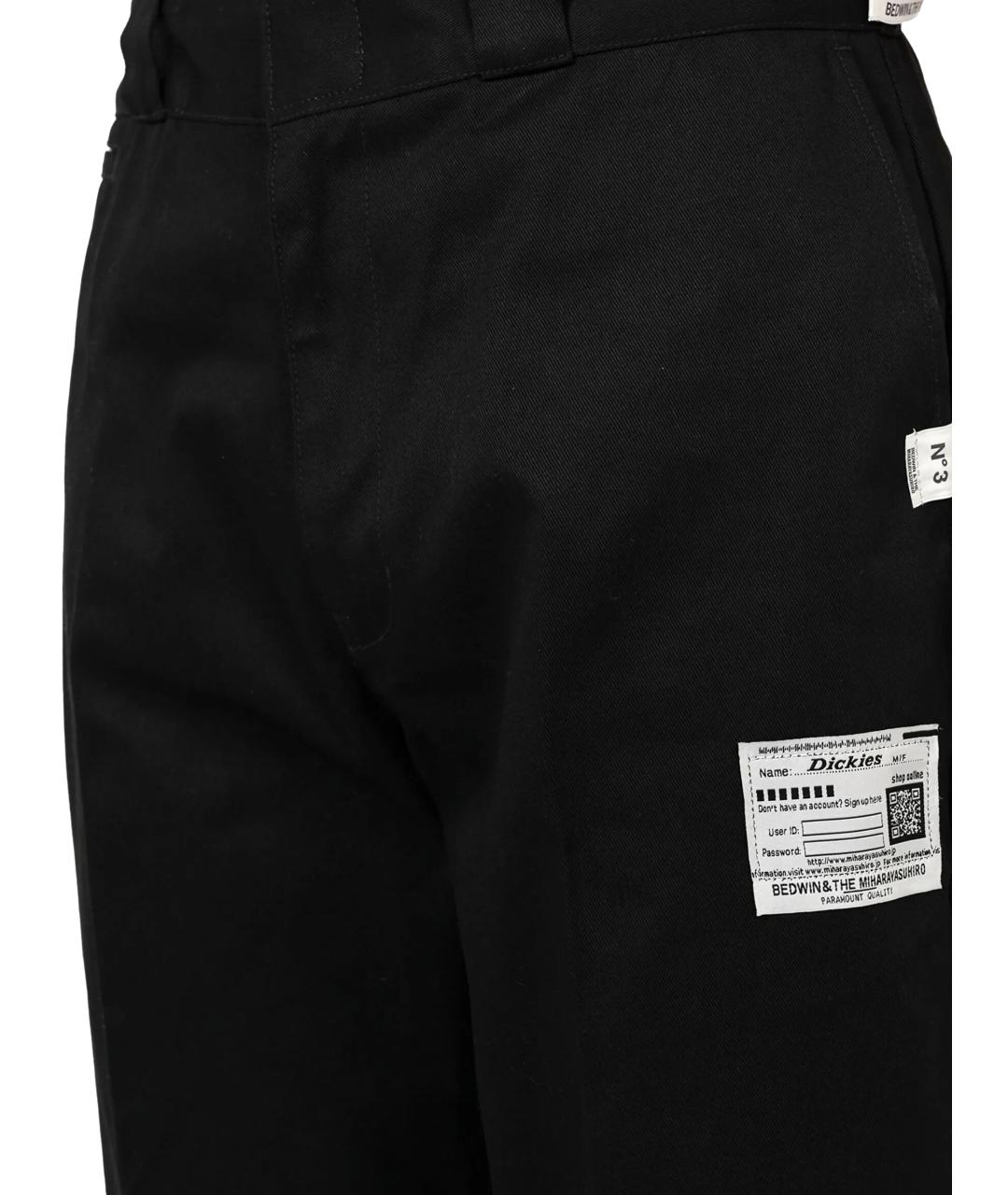 Mihara Yasuhiro Черные хлопковые повседневные брюки, фото 2