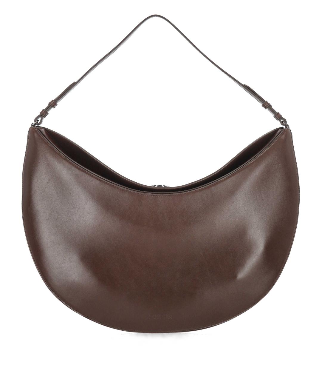 JACQUEMUS Коричневая кожаная сумка через плечо, фото 1