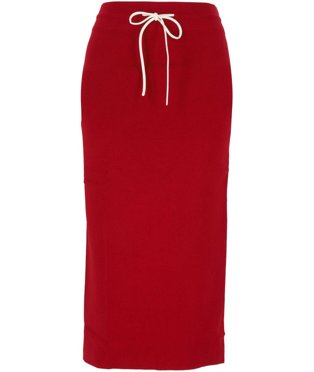 PATRIZIA PEPE Красная юбка миди, фото 1