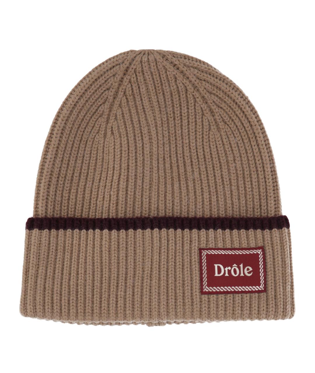 Drole de Monsieur Бежевая шерстяная шапка, фото 1