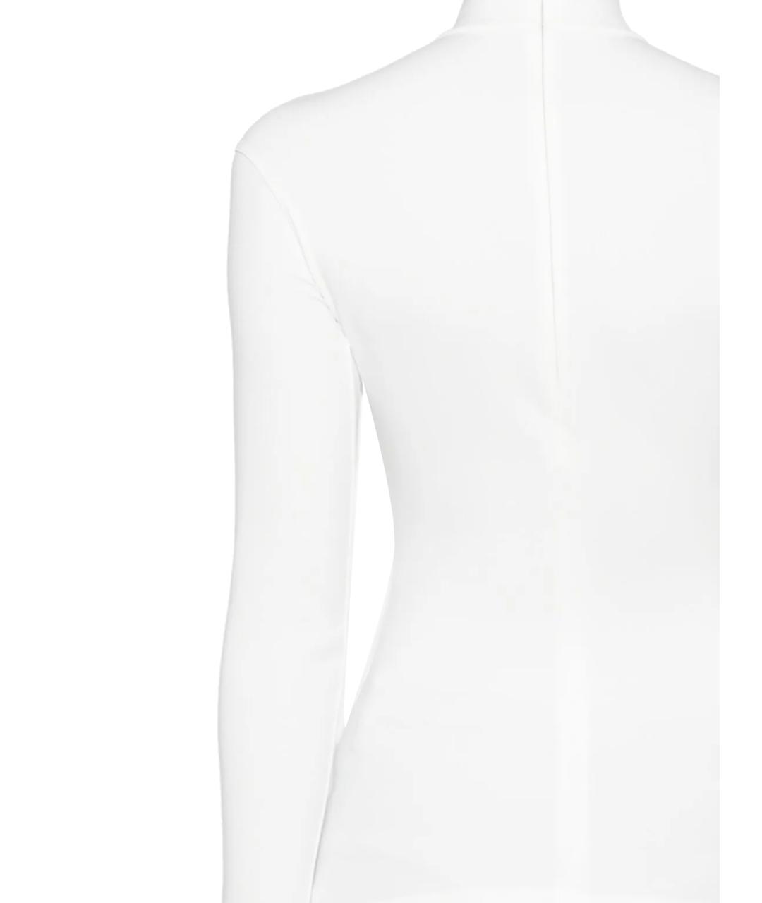 MUGLER Белая полиамидовая водолазка, фото 3