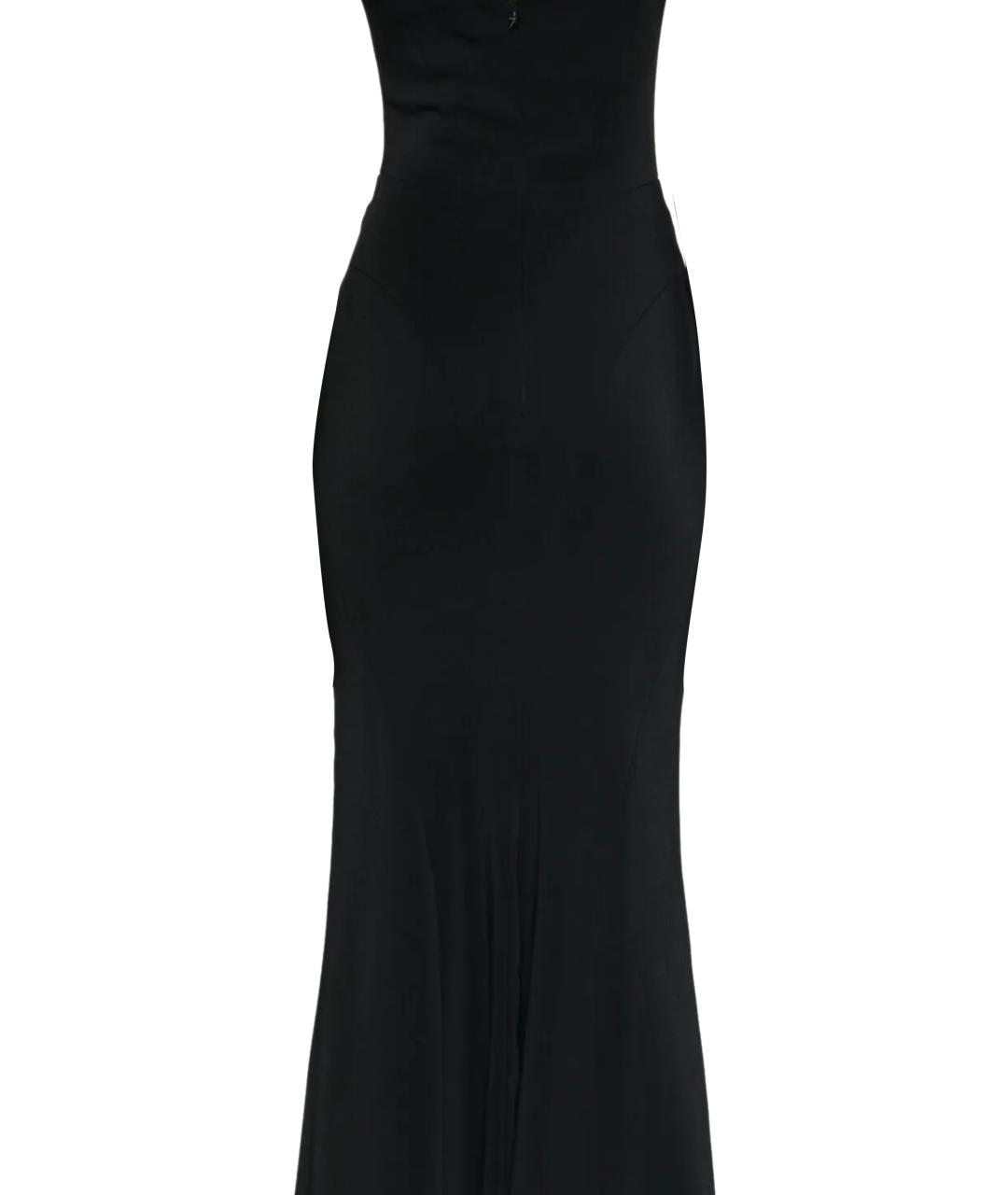 MUGLER Черное вискозное вечернее платье, фото 3