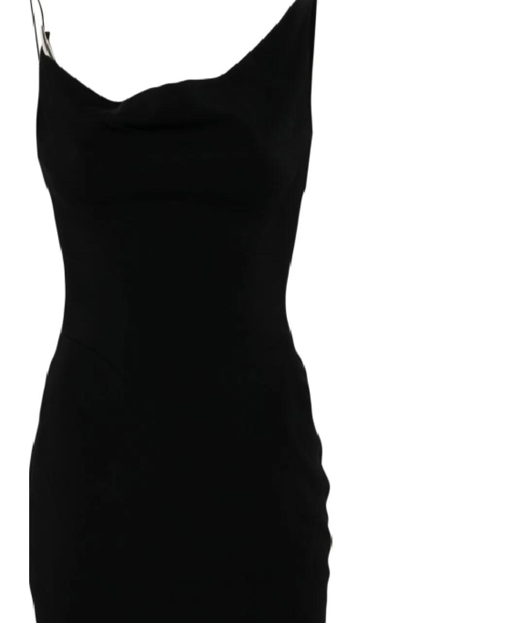 MUGLER Черное вискозное вечернее платье, фото 2