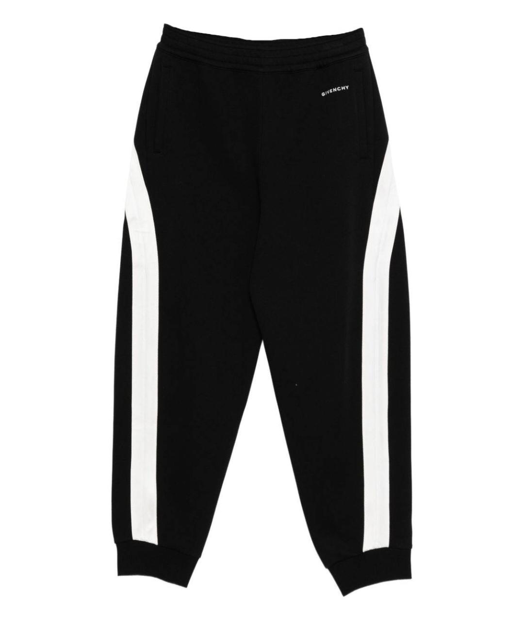 GIVENCHY Черные хлопковые повседневные брюки, фото 1