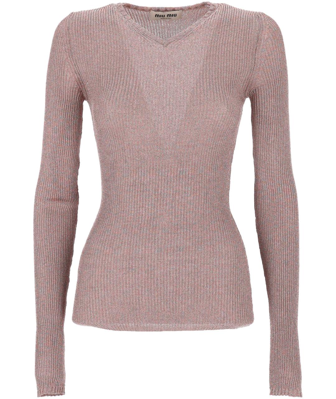 MIU MIU Розовый джемпер / свитер, фото 1