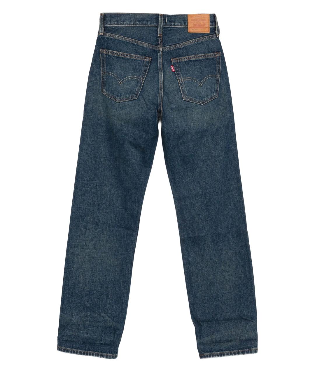 LEVI'S Синие хлопковые прямые джинсы, фото 3