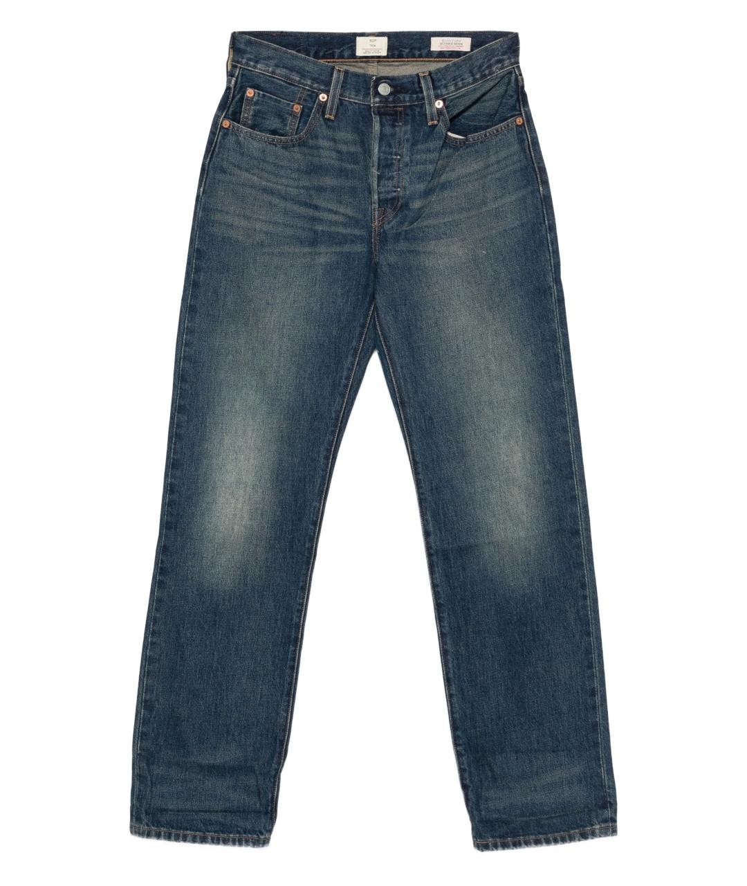 LEVI'S Синие хлопковые прямые джинсы, фото 1