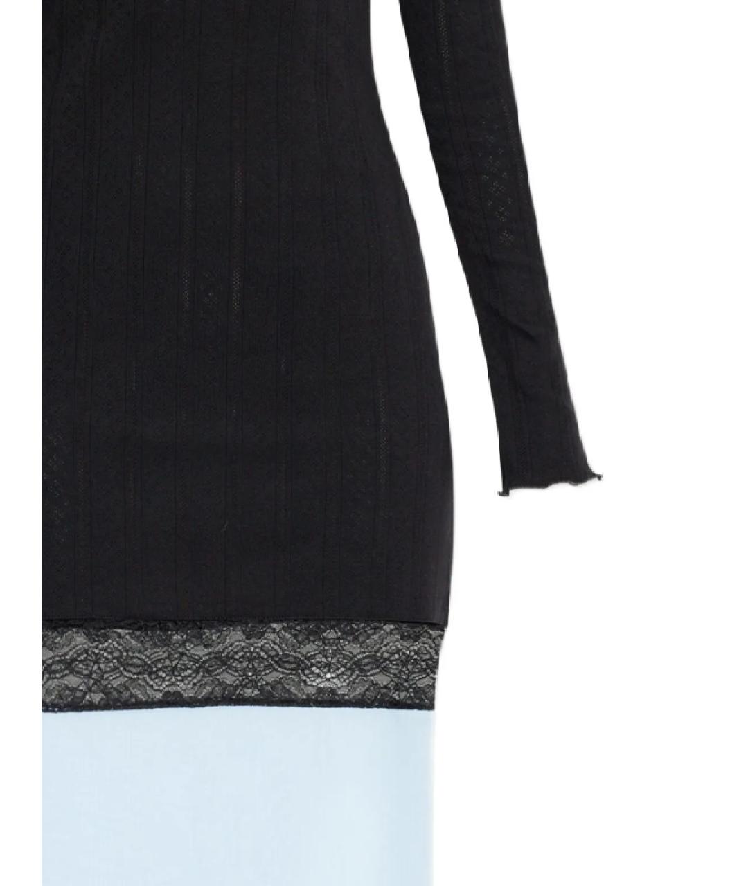 COPERNI Черное хлопковое повседневное платье, фото 2