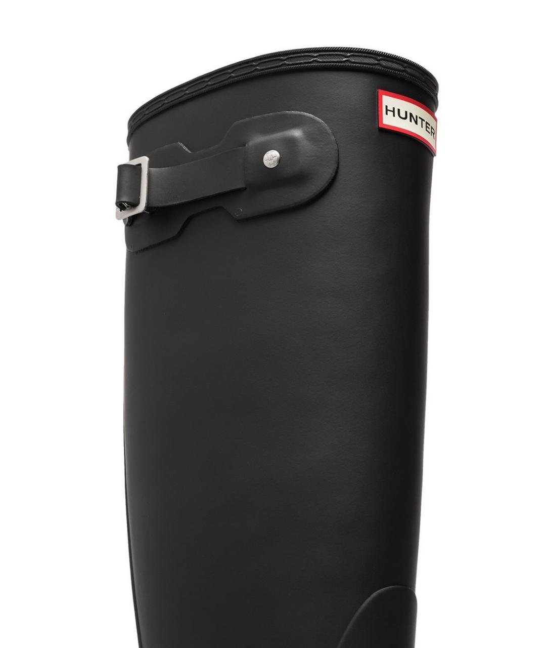 HUNTER Черные резиновые сапоги, фото 3