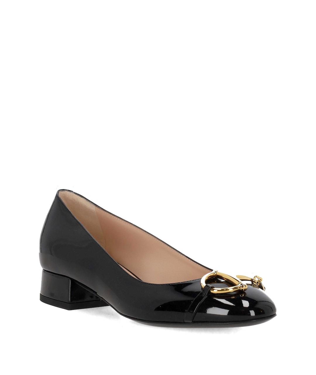 GUCCI Черные кожаные туфли, фото 2