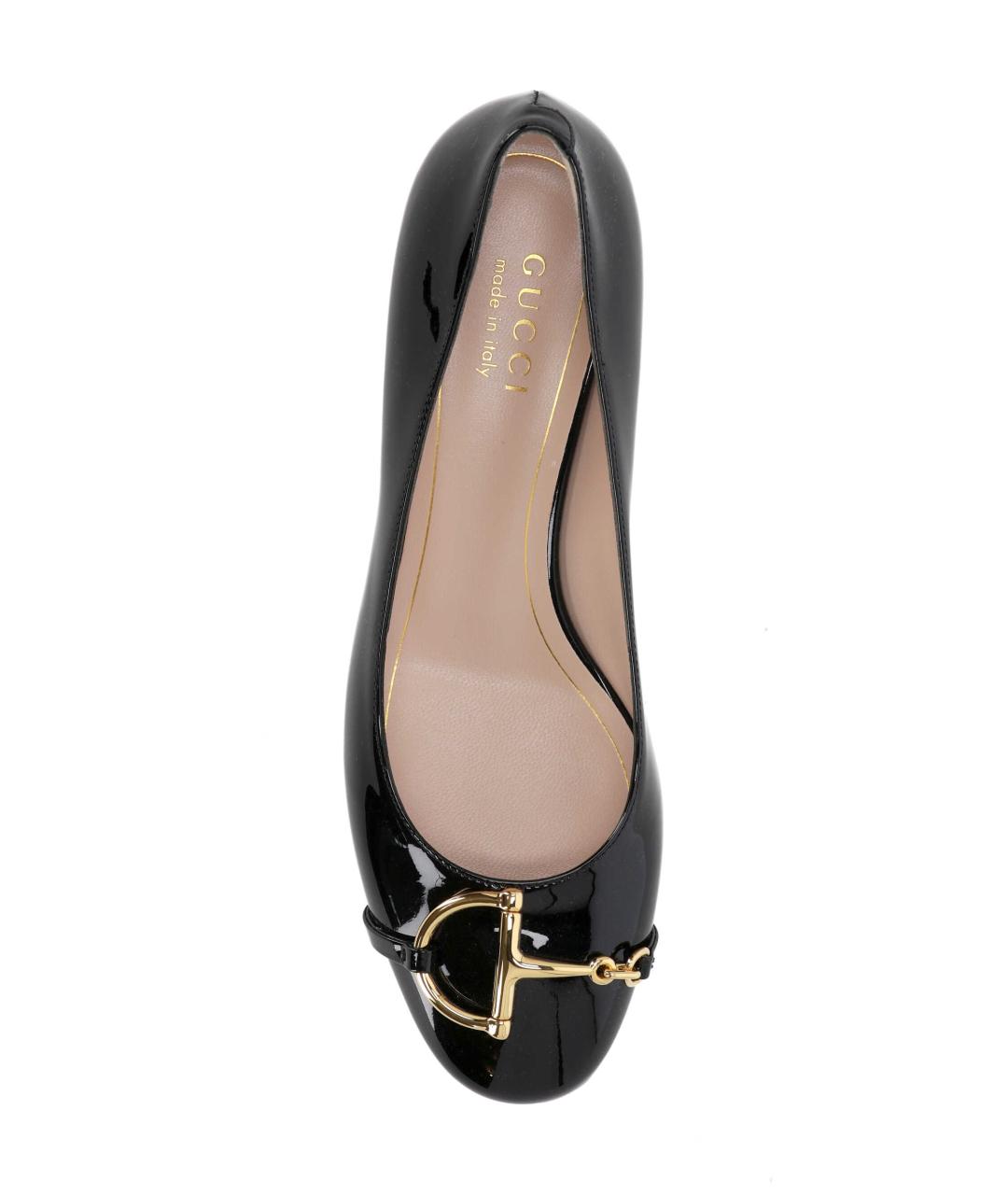 GUCCI Черные кожаные туфли, фото 4