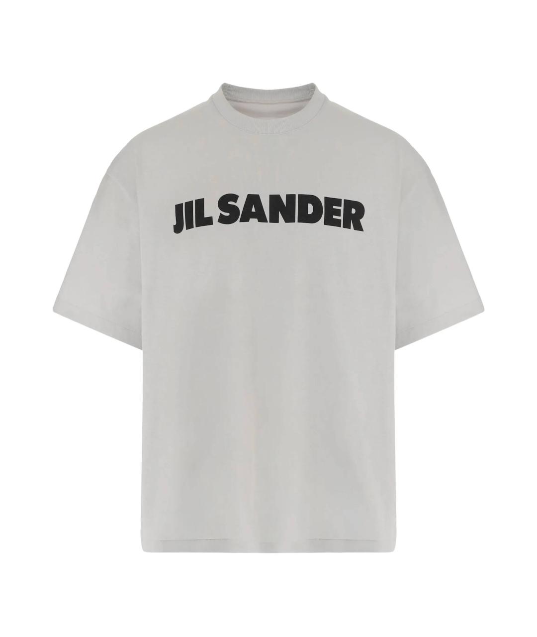 JIL SANDER Белая хлопковая футболка, фото 1