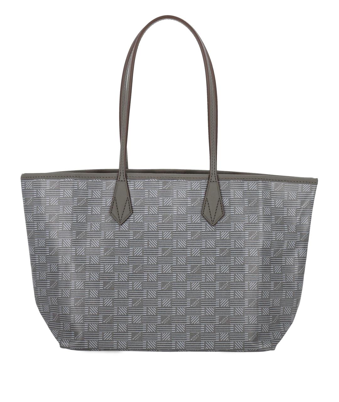 MOREAU Серая сумка тоут из искусственной кожи, фото 3