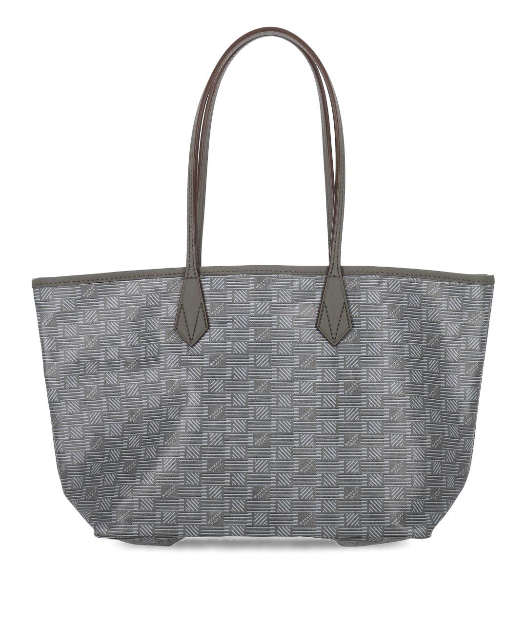 MOREAU Серая сумка тоут из искусственной кожи, фото 1