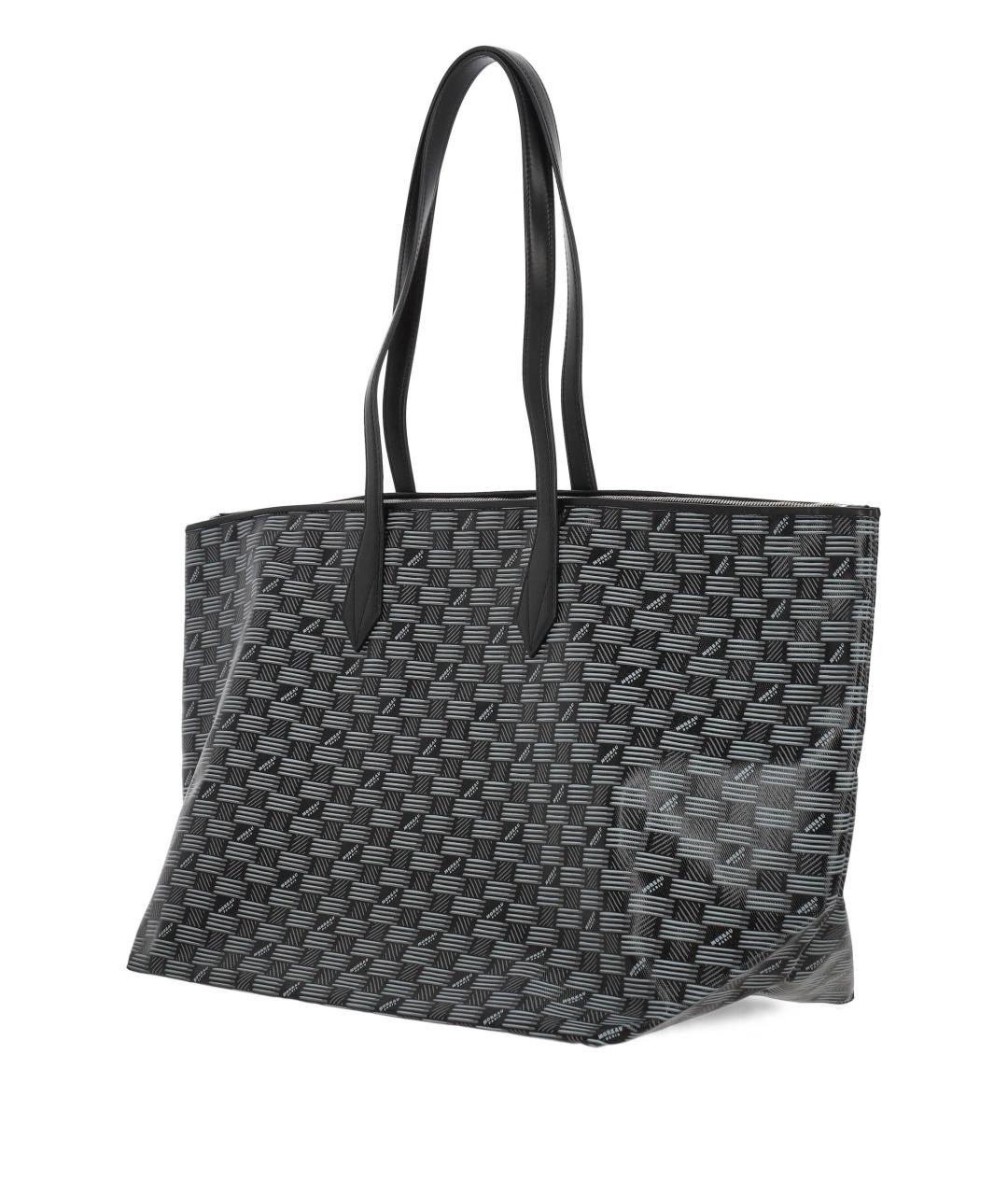 MOREAU Черная сумка тоут из искусственной кожи, фото 2