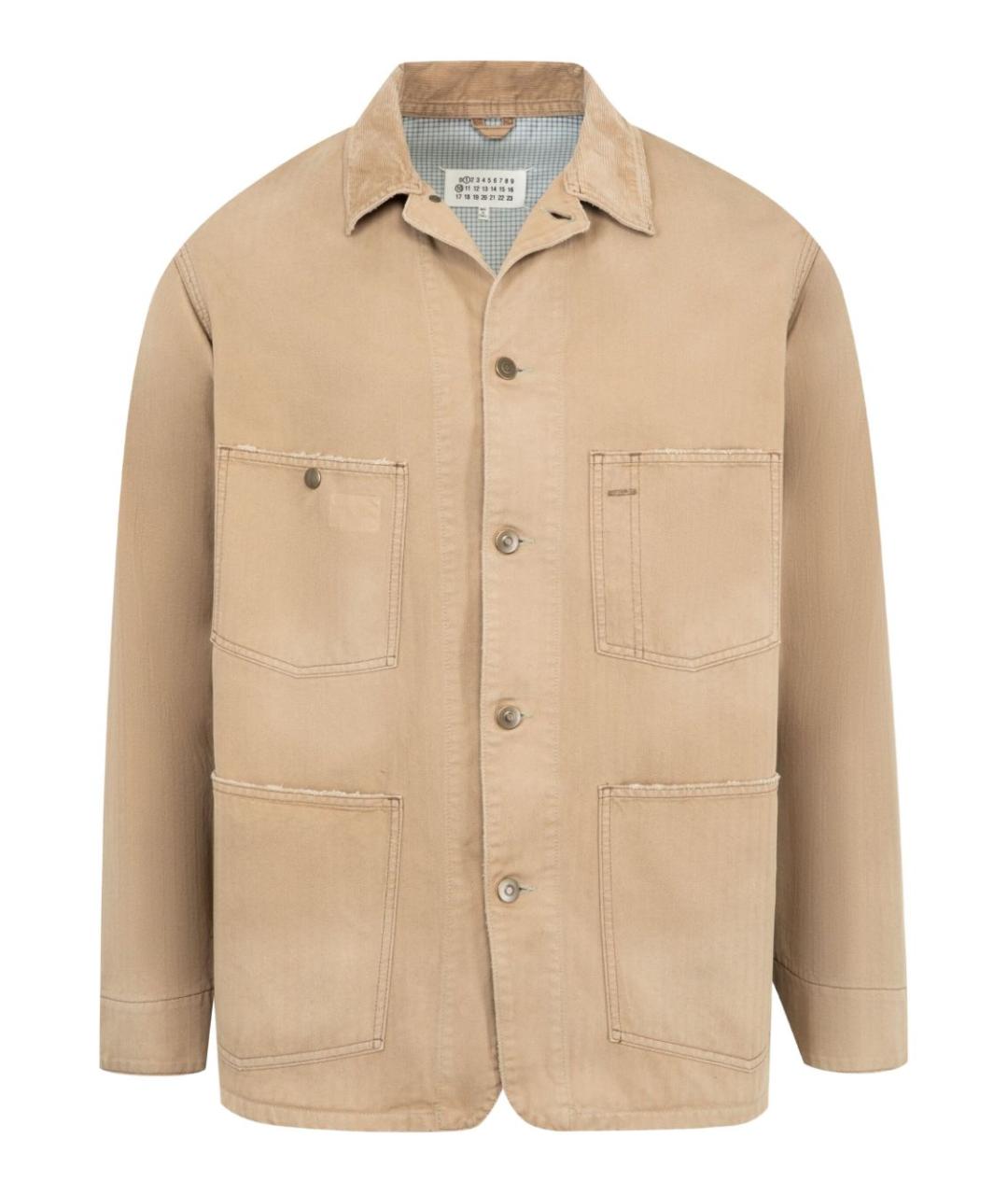 MAISON MARGIELA Бежевая хлопковая куртка, фото 1