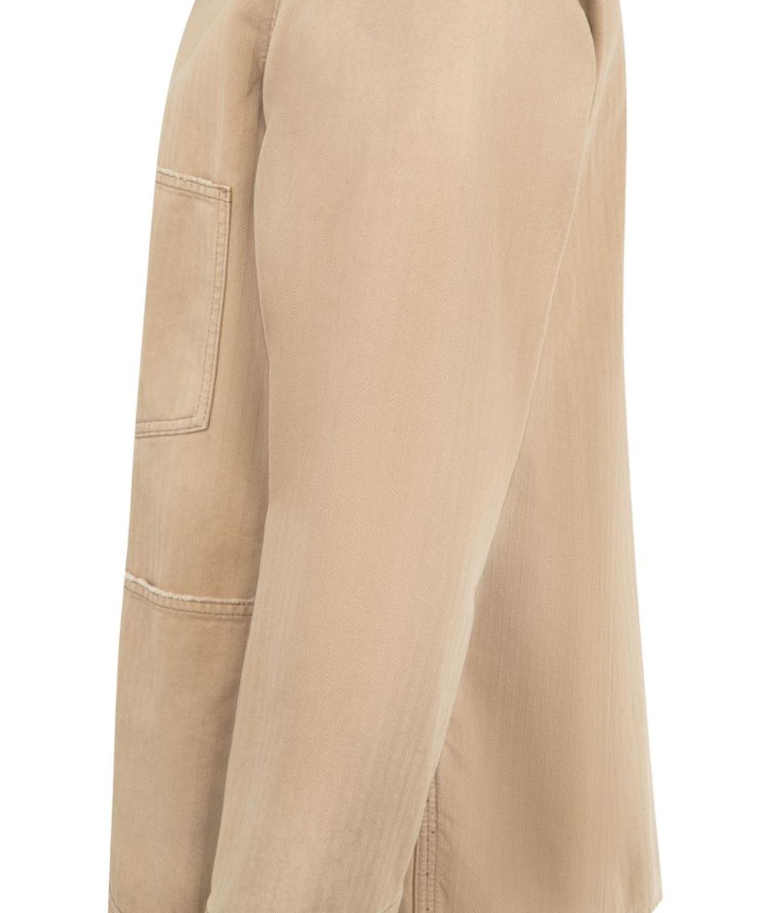 MAISON MARGIELA Бежевая хлопковая куртка, фото 2