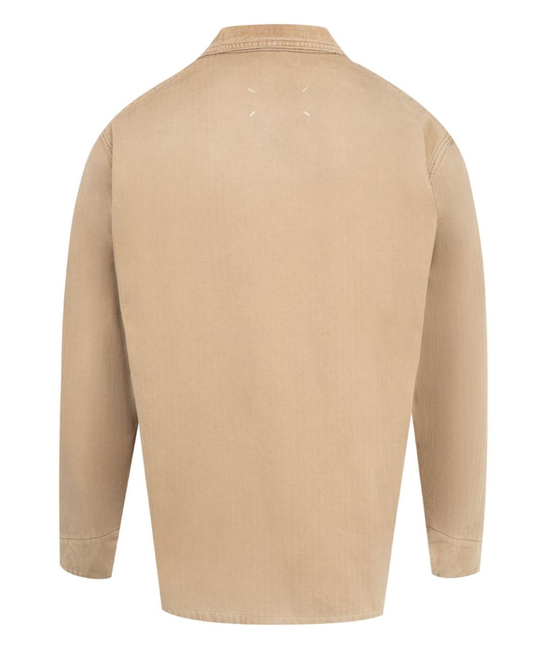 MAISON MARGIELA Бежевая хлопковая куртка, фото 3