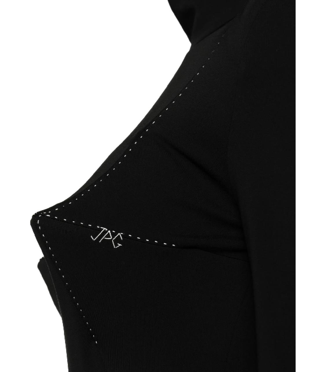 JEAN PAUL GAULTIER Черное вискозное платье, фото 2