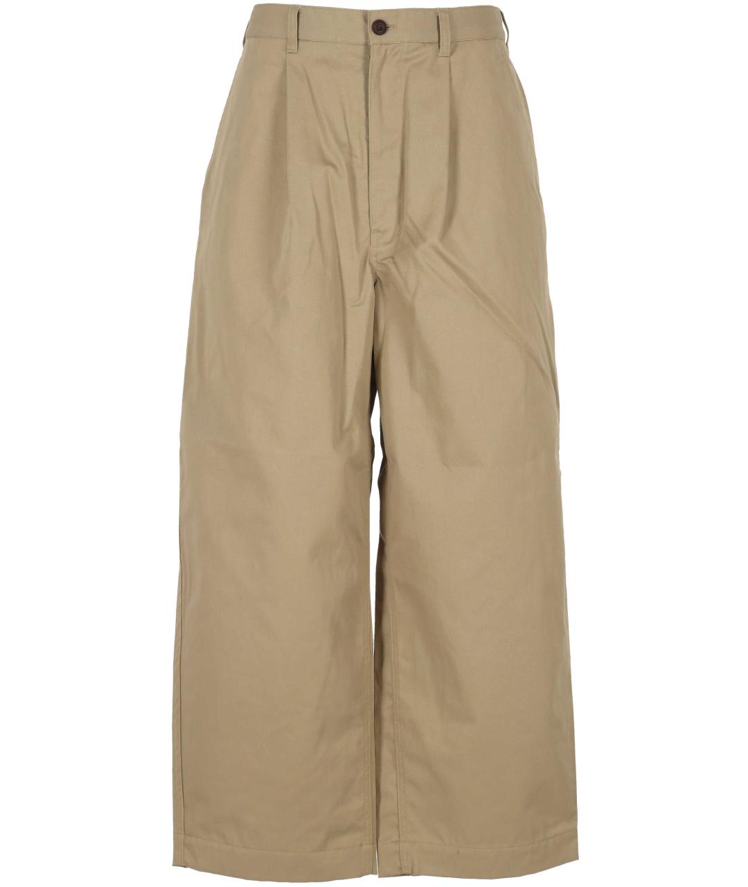 JUNYA WATANABE Бежевые хлопковые повседневные брюки, фото 1