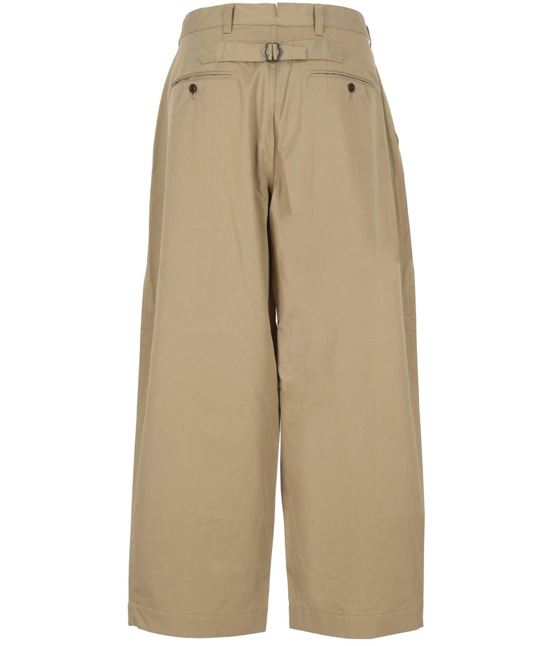 JUNYA WATANABE Бежевые хлопковые повседневные брюки, фото 3