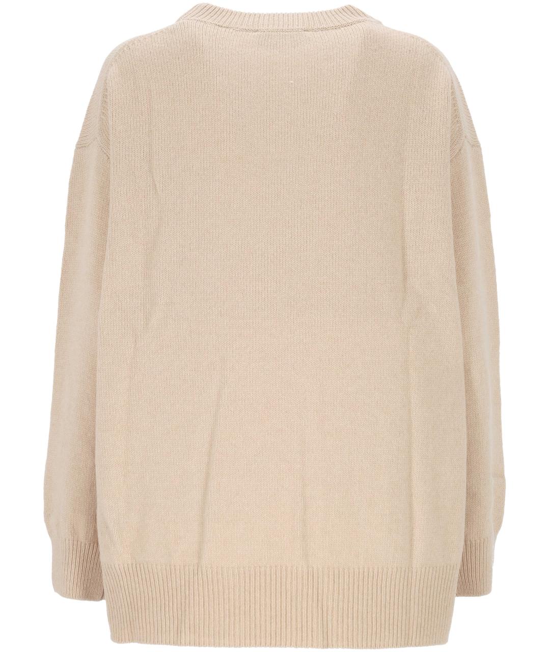 PEUTEREY Бежевый шерстяной джемпер / свитер, фото 3