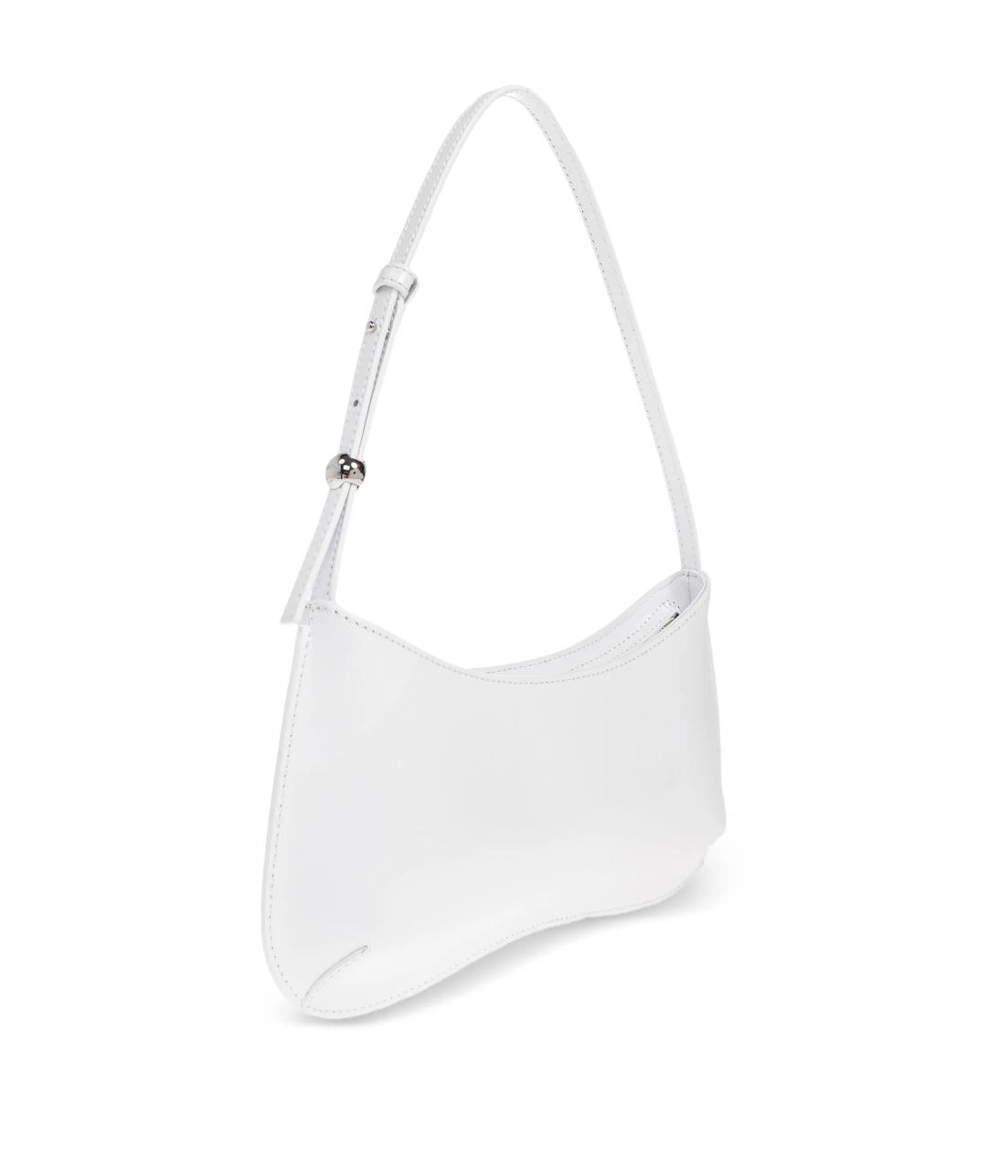 JACQUEMUS Белая кожаная сумка через плечо, фото 2