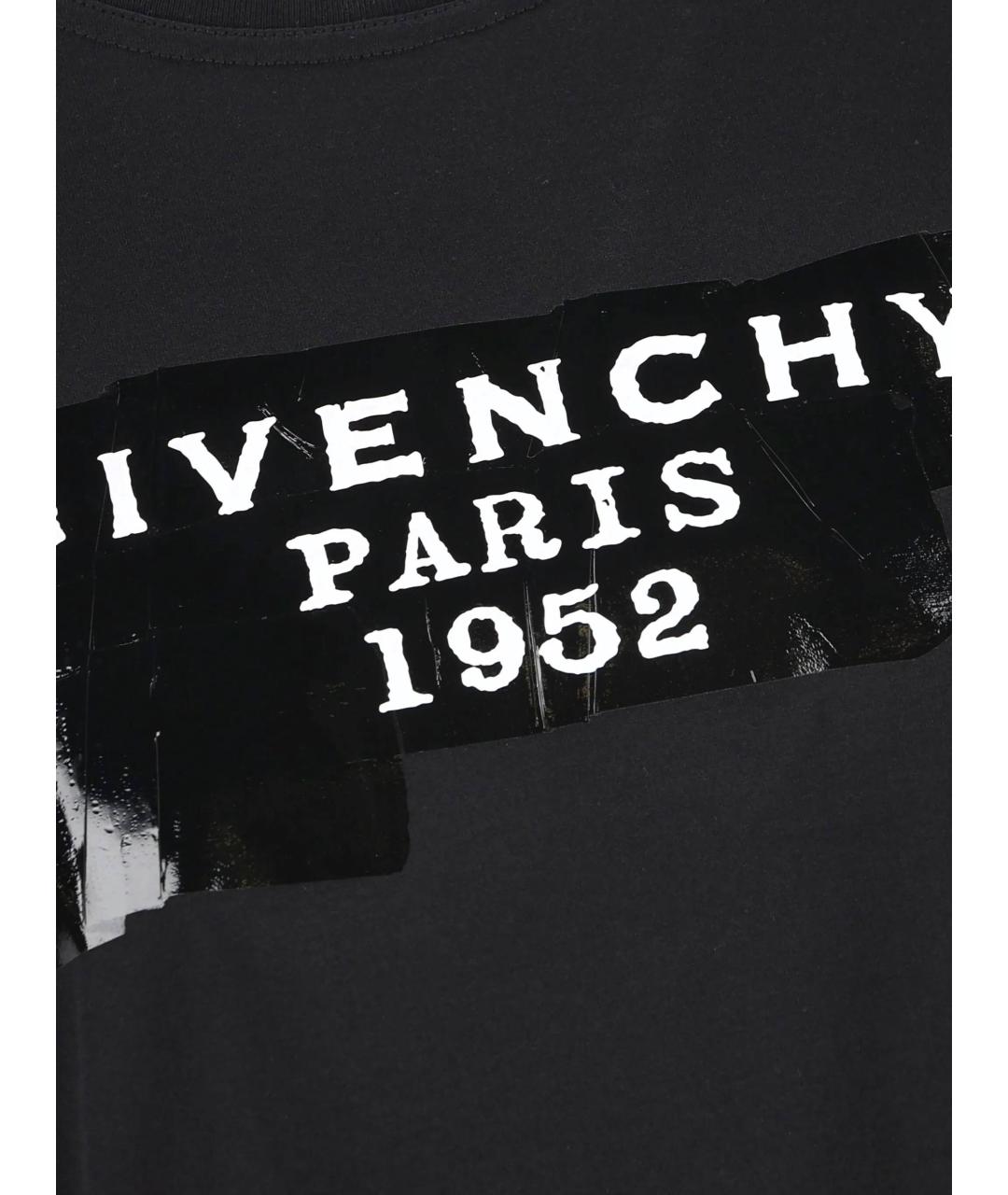 GIVENCHY Черная хлопковая футболка, фото 2