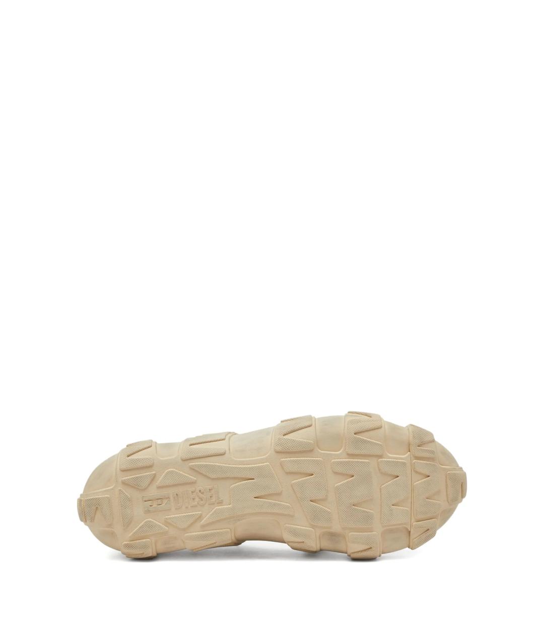 DIESEL Белые низкие кроссовки / кеды из искусственной кожи, фото 4