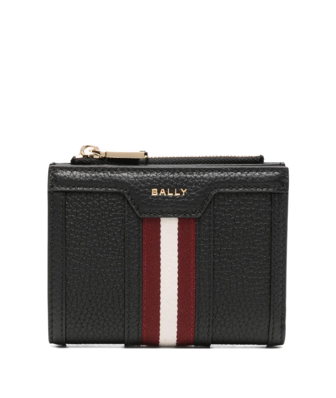 BALLY Черный кожаный кошелек, фото 1