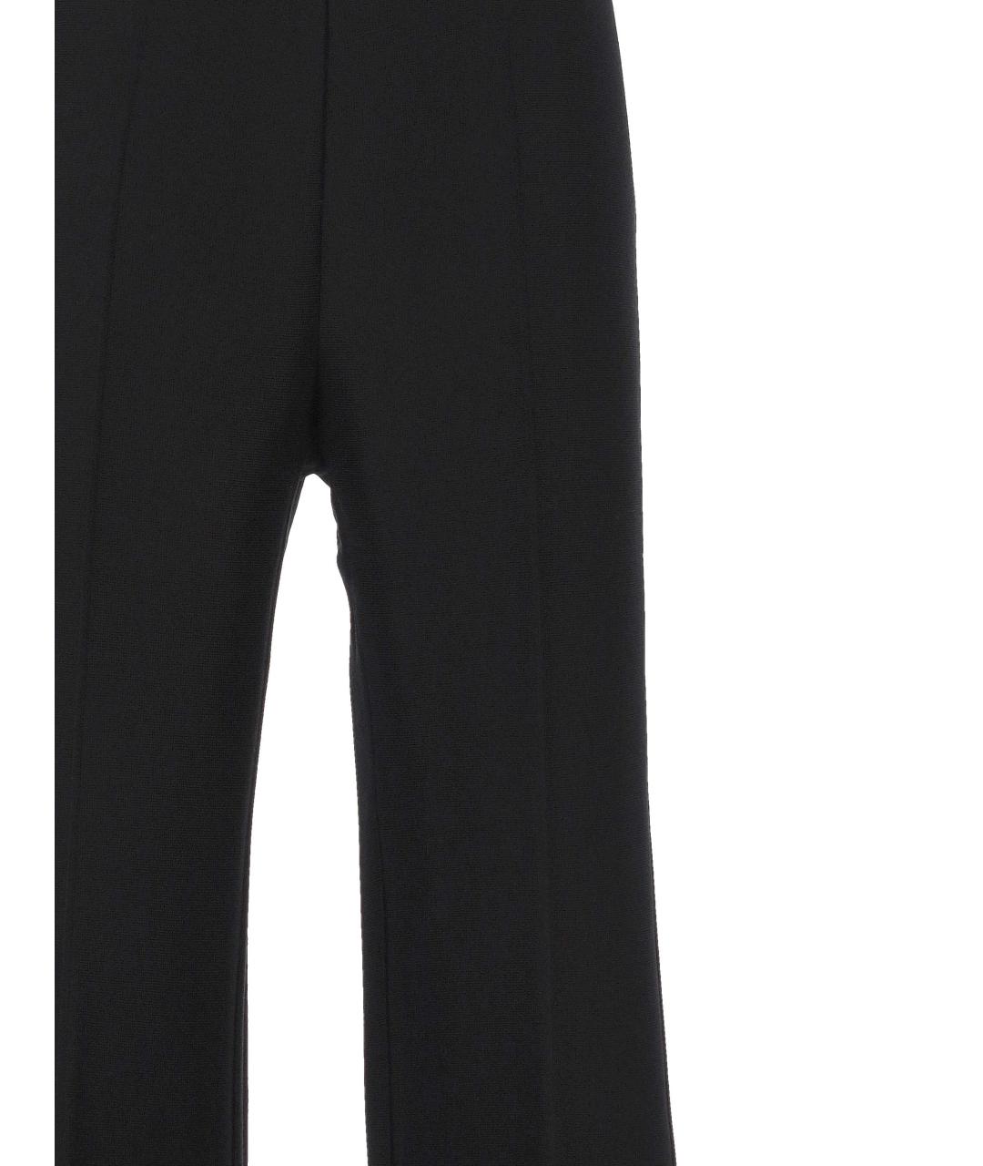 MRZ Черные шерстяные прямые брюки, фото 2