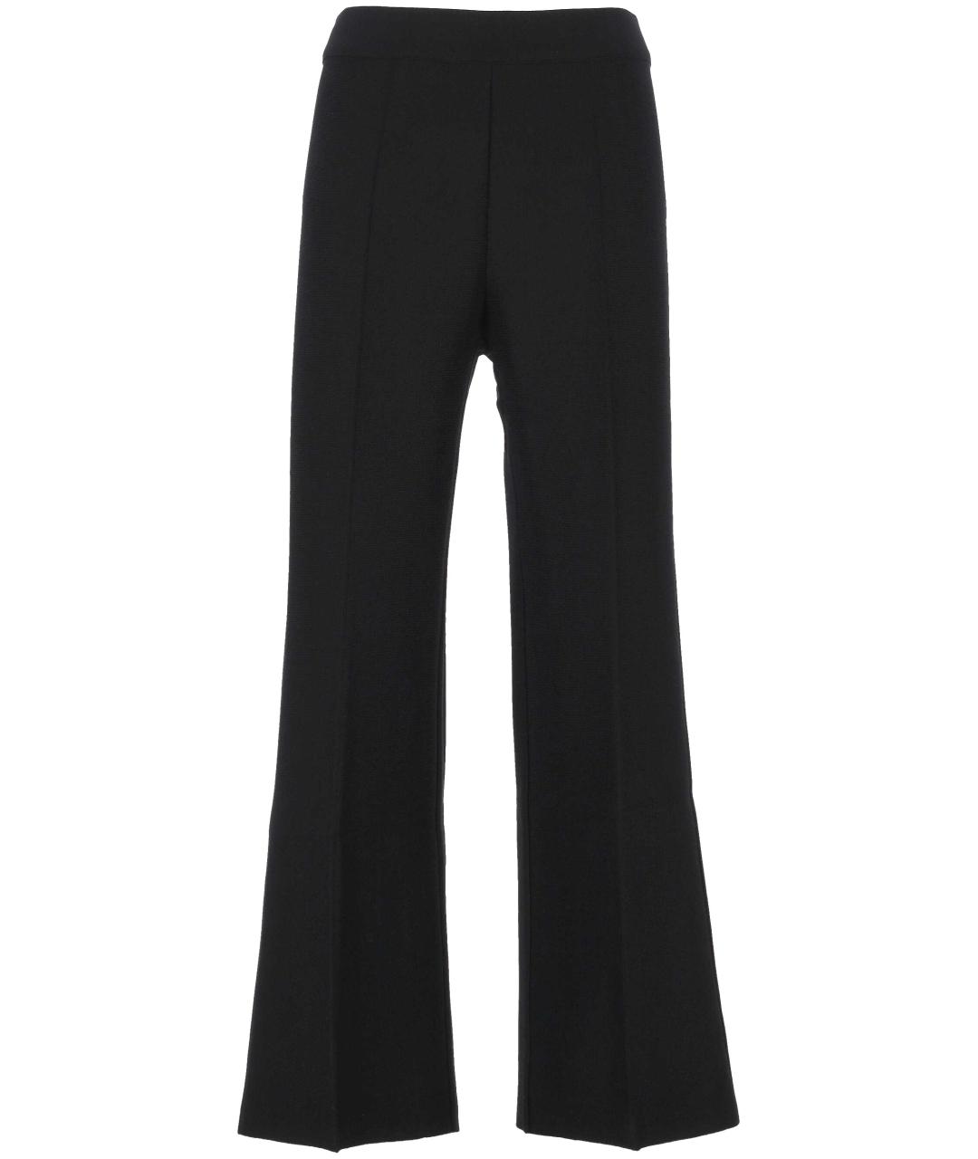 MRZ Черные шерстяные прямые брюки, фото 1