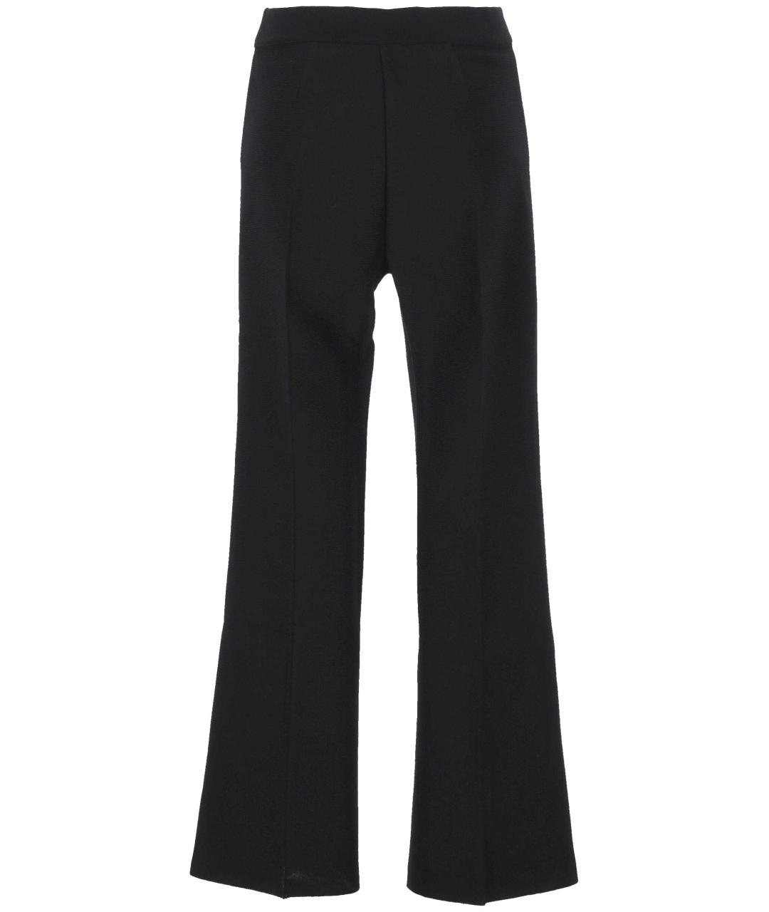 MRZ Черные шерстяные прямые брюки, фото 3